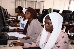 Focused study in the computer lab